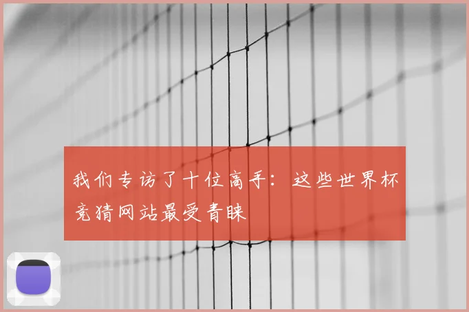 我们专访了十位高手：这些世界杯竞猜网站最受青睐