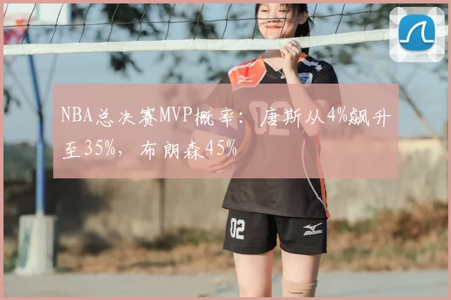 NBA总决赛MVP概率：唐斯从4%飙升至35%，布朗森45%